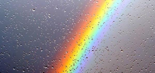 عکس رنگین کمان به ترتیب رنگ ها