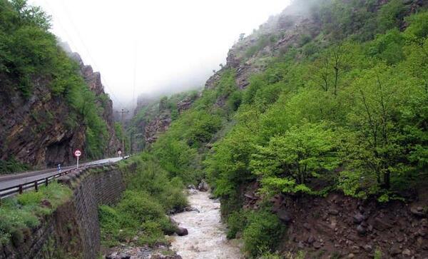 عکس جاده چالوس در تابستان