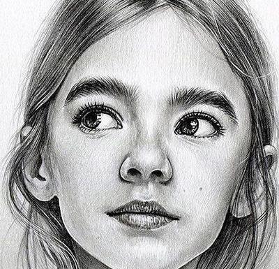 عکس نقاشی صورت طراحی