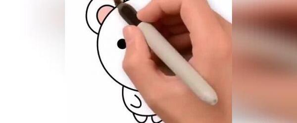عکس نقاشی ساده و زیبا خرس