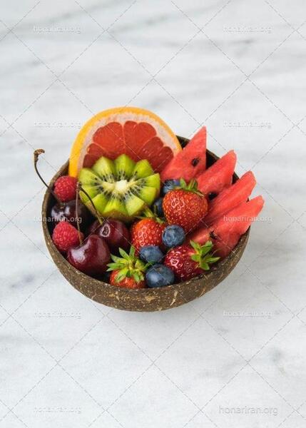 عکس ظرف میوه شیک
