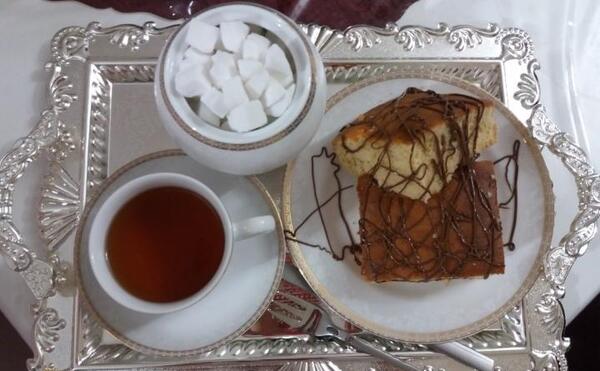 عکس چای و کیک