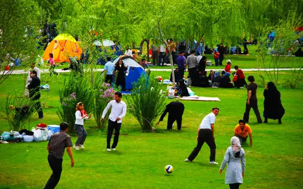 عکس آتش سیزده بدر