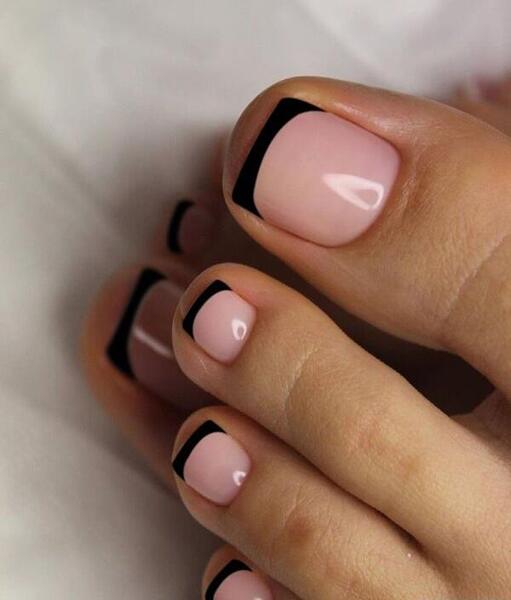 عکس مدل های فرنچ ناخن پا