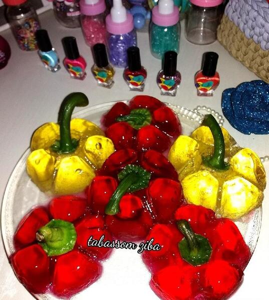 عکس ژله فلفل دلمه ای