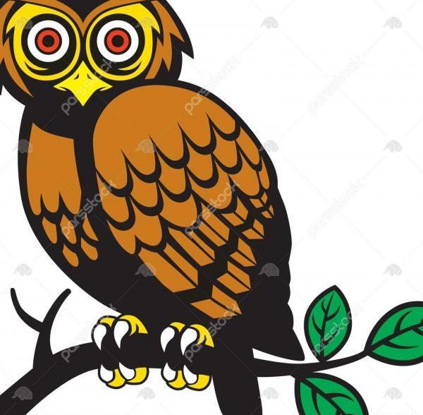 عکس جغد نقاشی روی پارچه