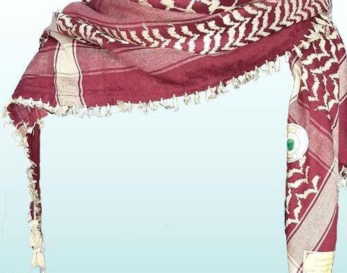عکس حاج قاسم با چفیه بر سر
