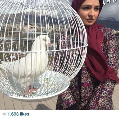 عکس کبودی چشم آزاده نامداری