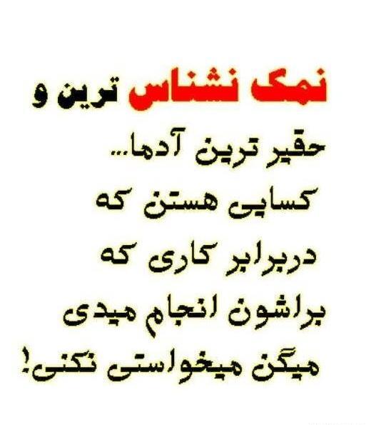 عکس پروفایل رفیق نمک نشناس