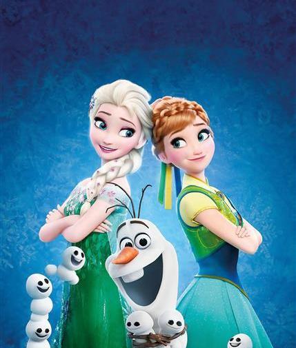 عکس السا و آنا و آدم برفی