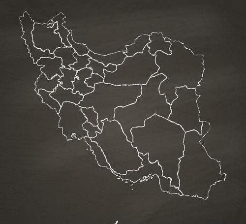 عکس ایران سیاه با دریاهاش
