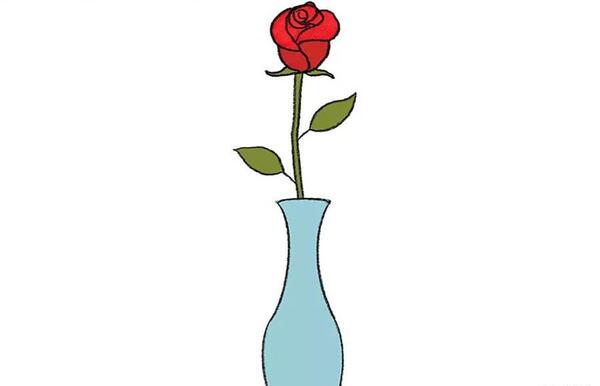 عکس نقاشی گلدان