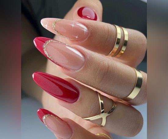 عکس مدل طراحی ناخن لاک قرمز