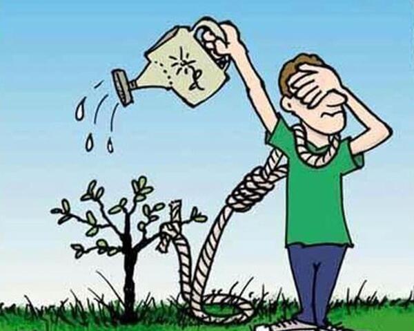 عکس خودکشی کارتونی