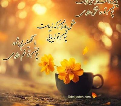 عکس پاییزی شعر