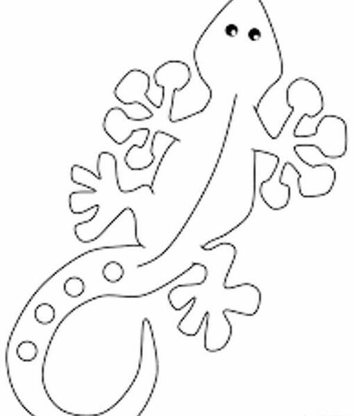 عکس نقاشی مارمولک کودکانه