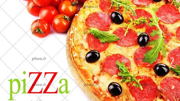 عکس پیتزا گوجه ای