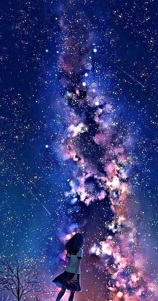 عکس شب پر ستاره برای پروفایل