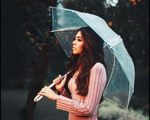 عکس نوشته گل و باران
