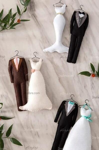 عکس عروس و داماد نمدی