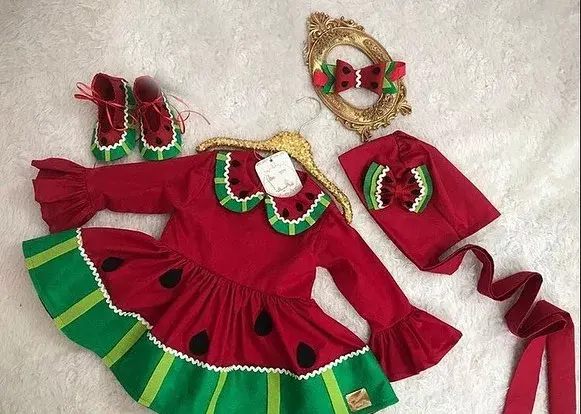 عکس ایده برای لباس بچه گانه یلدا