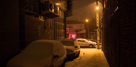 عکس برف پاییزی