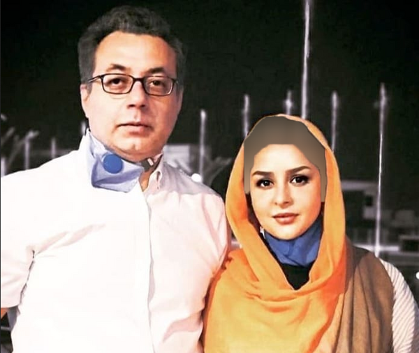 عکس زهرا رکوعی مجری وهمسرش