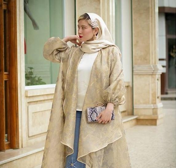 عکس مدل مانتو جدید پارچه طرح دار