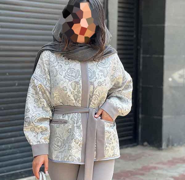 عکس مدل مانتو جدید پارچه طرح دار