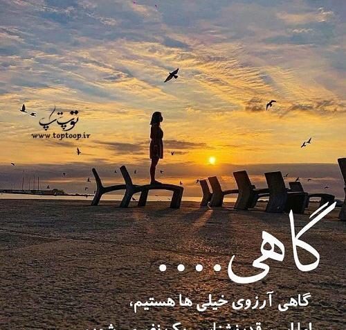 عکس نوشته شده ارزو