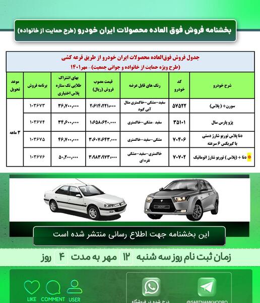 عکس مدل های ثبت نامی ایران خودرو