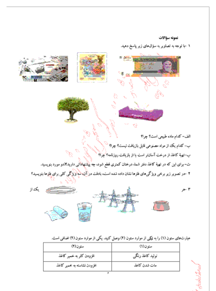 عکس مواد مصنوعی