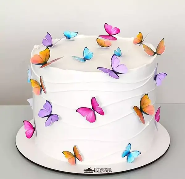 عکس کیک تولد دخترانه پروانه ای