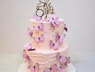 عکس کیک تولد دخترانه پروانه ای