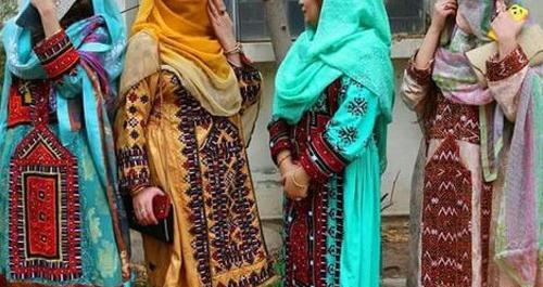 عکس دختر بلوچ با چادر