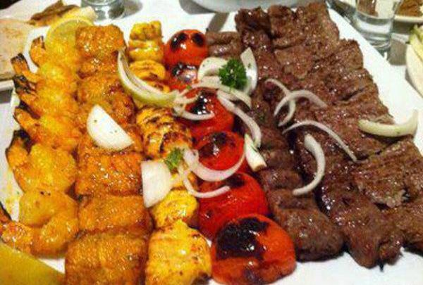عکس تزیین چلو کباب