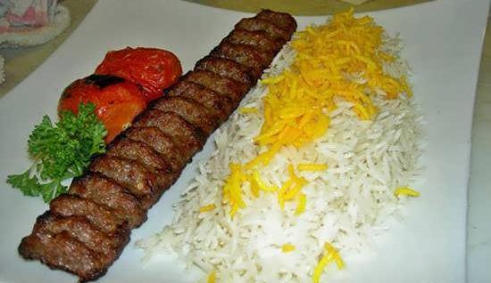 عکس تزیین چلو کباب
