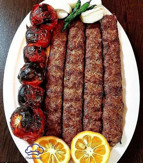 عکس تزیین چلو کباب
