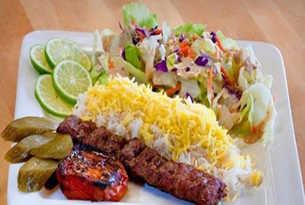 عکس تزیین چلو کباب