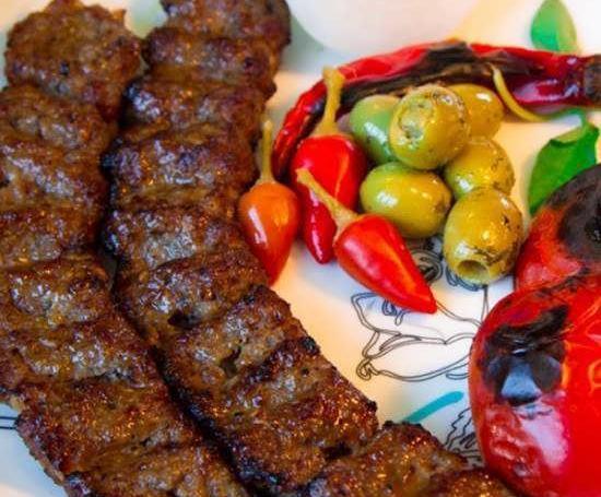 عکس تزیین چلو کباب