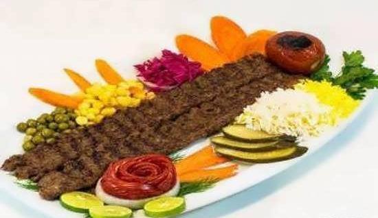 عکس تزیین چلو کباب