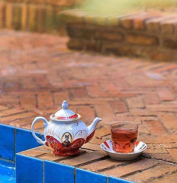 عکس قوری زعفران دم کن