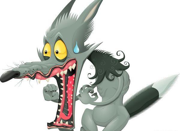 عکس گرگ خنده دار