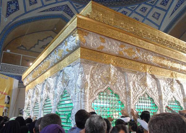 عکس درب ضریح امام حسین