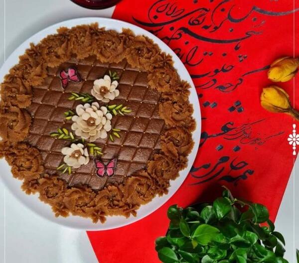 عکس تزیین حلوا و شله زرد
