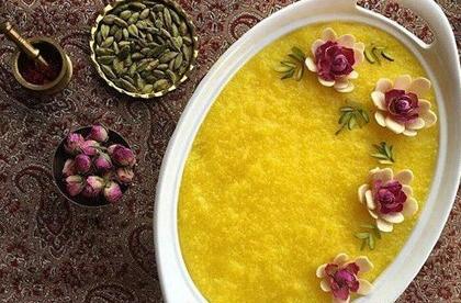 عکس تزیین حلوا و شله زرد