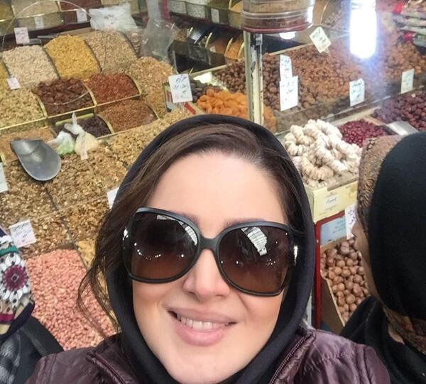 عکس شیلا خداداد درمسافری ازهند