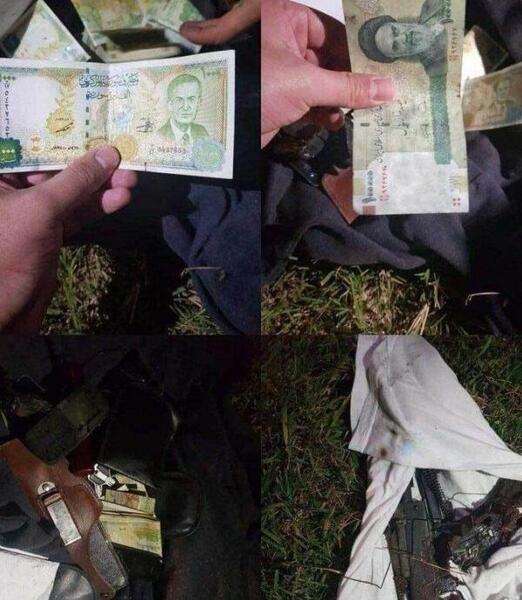 عکس دست قاسم سلیمانی بعد از شهادت