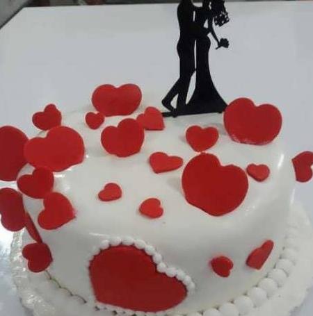 عکس کیک عاشقانه