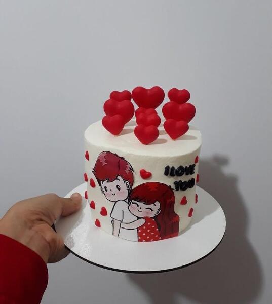 عکس کیک عاشقانه